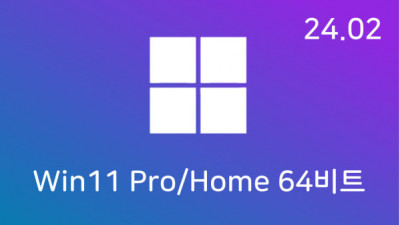 [02월] Win11 23H2(22631.3155) Pro/Home 64비트 (모든 플랫폼 용)