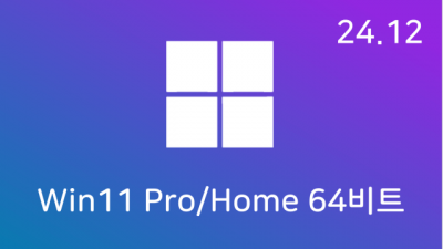 [12월] Win11 24H2(26100.2605) Pro/Home 64비트 (모든 플랫폼 용)